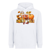 White happy fall y'all Heavyweight Hoodie - LillyAllenDesigns