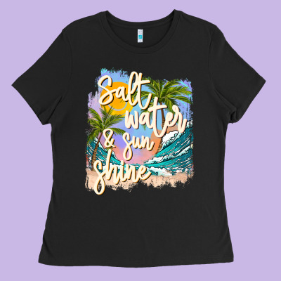 Salt Water Sunshine Ladies Tee Designed By Jahusdesignshop