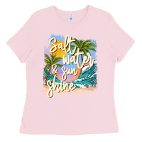 Bubblegum Pink salt water sunshine Ladies Tee - JahusDesignShop
