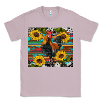 Lilac western coop animals rooster sunflowers cowhide wooden serape glitter Classic Tee - Artiststas