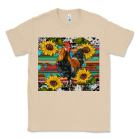 Mushroom western coop animals rooster sunflowers cowhide wooden serape glitter Classic Tee - Artiststas
