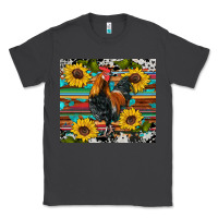 Smoke western coop animals rooster sunflowers cowhide wooden serape glitter Classic Tee - Artiststas