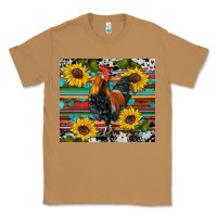 Toasted Coconut western coop animals rooster sunflowers cowhide wooden serape glitter Classic Tee - Artiststas