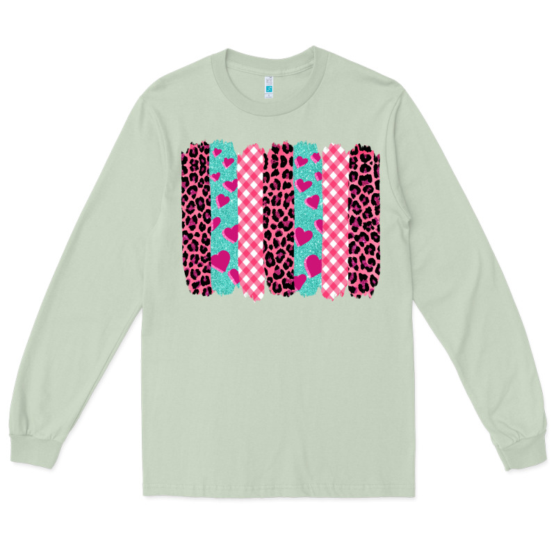 Valentine's Day Brushstrokes Long Sleeve Tee by BarkalooDesign | Teevron
