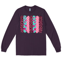 Plum valentine's day brushstrokes Long Sleeve Tee - BarkalooDesign
