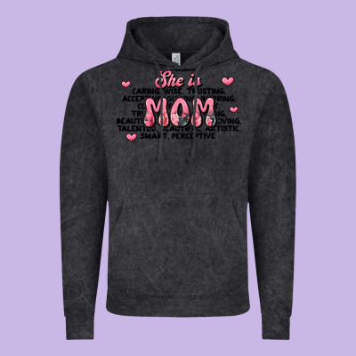 She Is Mom Compliment Words Vintage Hoodie Designed By Jahusdesignshop