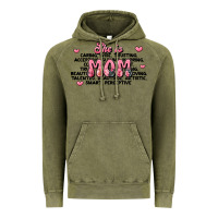 Vintage Olive she is mom compliment words Vintage Hoodie - JahusDesignShop