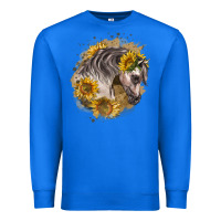 True Royal arabian horse with sunflowers Premium Sweatshirt - LillyAllenDesigns