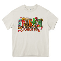 Cream spanish teacher Heavy Core Tee - Zillion Design Studio