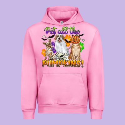 Pet All The Pumpkins Urban Hoodie Designed By Cowgirlartshop