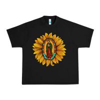 Black our lady of guadalupe sunflower Urban Heavy Tee - JahusDesignShop