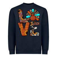 Navy turkey love Heavyweight Sweatshirt - JahusDesignShop