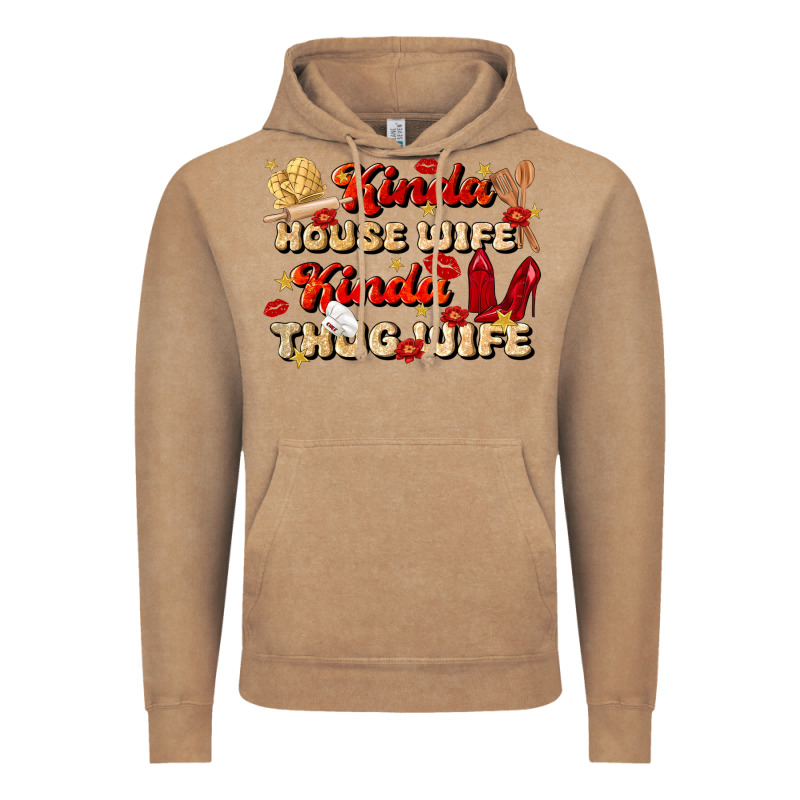 Kinda House Wife Kinda Thug Wife Vintage Hoodie by JahusDesignShop | Teevron