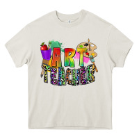 Cream art teacher Heavy Core Tee - Zillion Design Studio