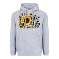 Heather Grey for the love of sunshine Heavyweight Hoodie - LillyAllenDesigns