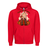 Red Pumpkin spice every thing Zipper Hoodie - NancyCooperArtShop