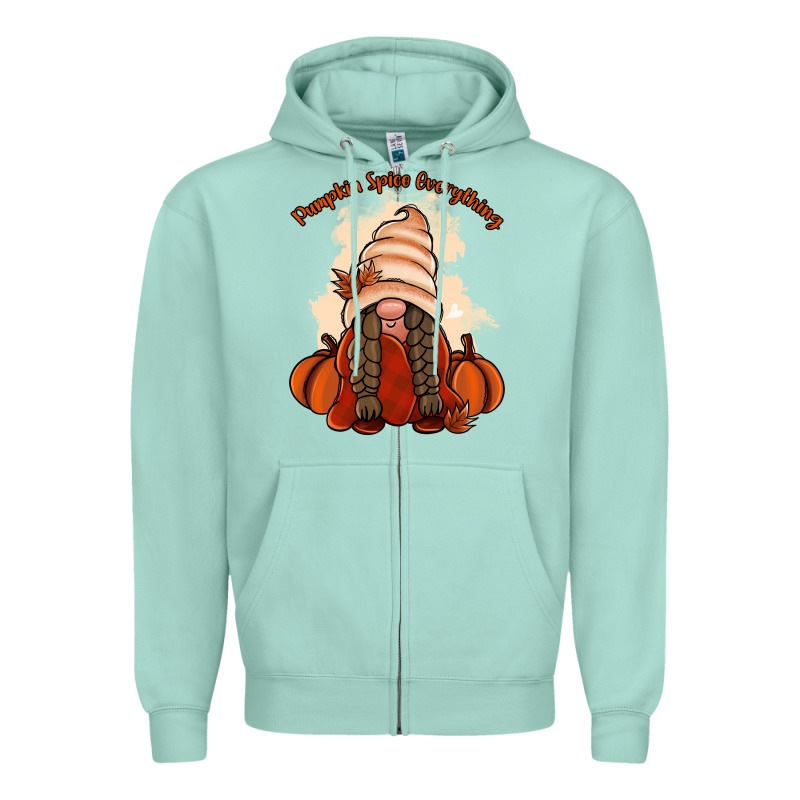 Pumpkin Spice Every Thing Zipper Hoodie by NancyCooperArtShop | Teevron