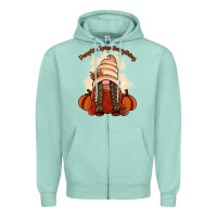 Seafoam Pumpkin spice every thing Zipper Hoodie - NancyCooperArtShop