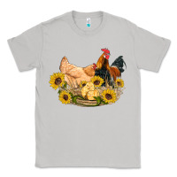 Moon Dust western coop animals farm chicken chick rooster sunflowers Classic Tee - Artiststas