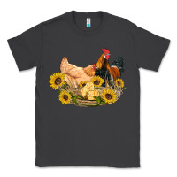 Smoke western coop animals farm chicken chick rooster sunflowers Classic Tee - Artiststas