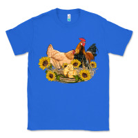 True Royal western coop animals farm chicken chick rooster sunflowers Classic Tee - Artiststas
