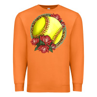 Carrot Western Softball With Roses Premium Sweatshirt - LillyAllenDesigns