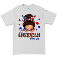 Dove Grey all american mama messy bun Premium Tee - texasbilliewilder
