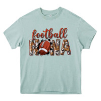 Arona football nana with leopard Heavy Core Tee - texasbilliewilder