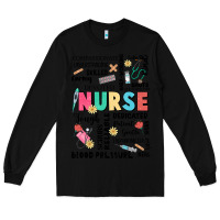 Black nurse word Long Sleeve Tee - JahusDesignShop