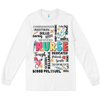 White nurse word Long Sleeve Tee - JahusDesignShop
