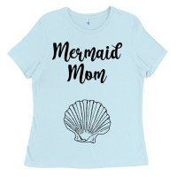 Baby Blue Mermaid mom Ladies Tee - Unal Design