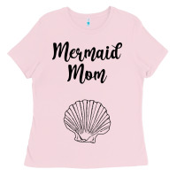 Bubblegum Pink Mermaid mom Ladies Tee - Unal Design