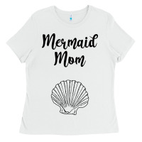White Mermaid mom Ladies Tee - Unal Design