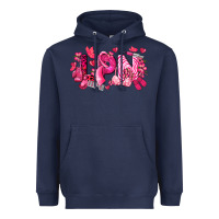 Navy lpn breast cancer certified nursing assistant Heavyweight Hoodie - LillyAllenDesigns