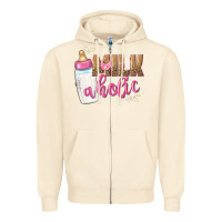 Sandshell milkaholic girls Zipper Hoodie - NancyCooperArtShop
