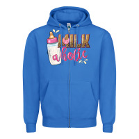 True Royal milkaholic girls Zipper Hoodie - NancyCooperArtShop