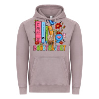 Vintage Zinc booktrovert Vintage Hoodie - JahusDesignShop