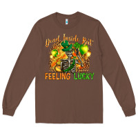 Chestnut dead inside but feeling lucky Long Sleeve Tee - NancyCooperArtShop