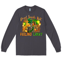 Smoke dead inside but feeling lucky Long Sleeve Tee - NancyCooperArtShop
