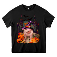 Black Pig halloween Heavy Core Tee - RanaPortraitStore
