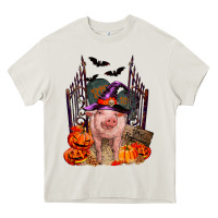 Cream Pig halloween Heavy Core Tee - RanaPortraitStore