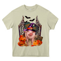 Mossy Pig halloween Heavy Core Tee - RanaPortraitStore
