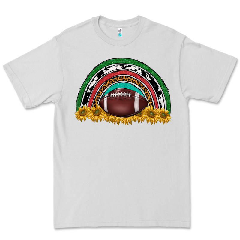 Merry Christmas Sunflower Rainbow Premium Tee by BarkalooDesign | Teevron