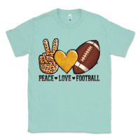 Seafoam peace love football Classic Tee - AdoDesignShop