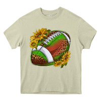Mossy footballwithsunflowers Heavy Core Tee - texasbilliewilder