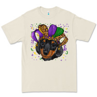 Bone mardi gras hat dachshund puppy Premium Tee - RanaPortraitStore