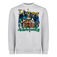 Christmas Church And Snow   ı Love My Church Family Heavyweight Sweatshirt | Teevron