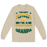 Mushroom i'm not retired i'm a professional grampa Long Sleeve Tee - Jasminsmagicworld