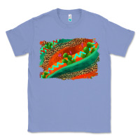 Colony Blue westerb aztec and leopard background Classic Tee - AdoDesignShop