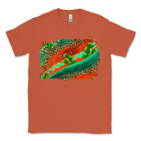 Copper westerb aztec and leopard background Classic Tee - AdoDesignShop